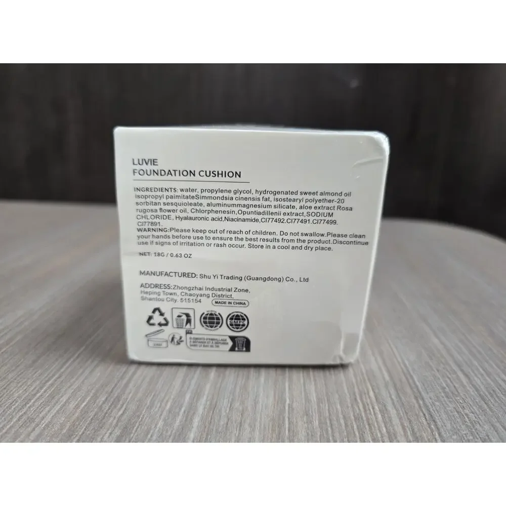 LUVIE Foundation Cushion WARM SEALED New White Complexion Moisturizing 12/2030